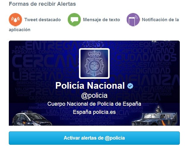 Rwitter Policía Nacional