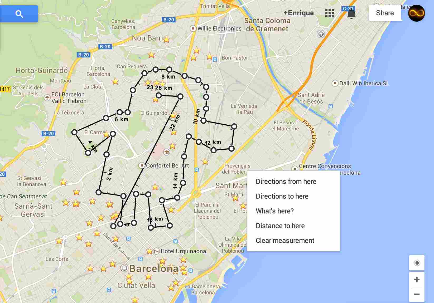 Mapa Barcelona