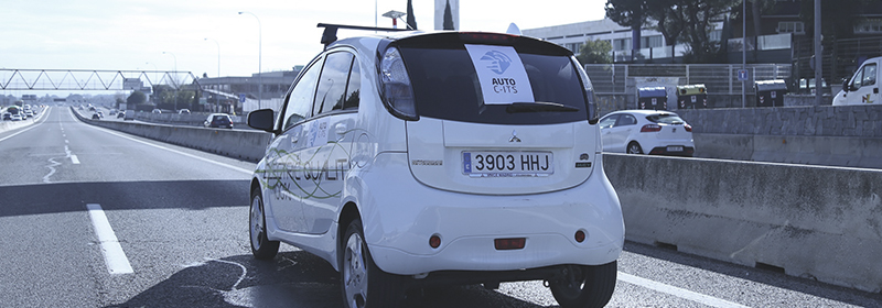 Coche autónomo utilizado en el proyecto AUTOCITS