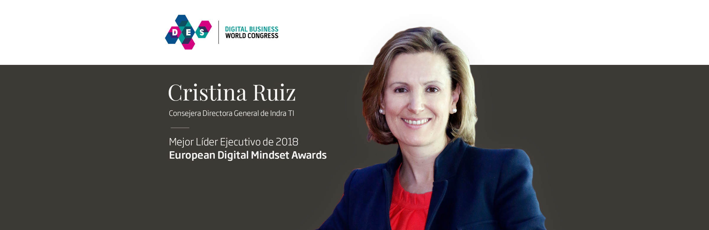 Cristina Ruiz, eleita a melhor líder executiva de 2018 pelo impulsionamento da Transformação Digital na Indra TI e na Minsait