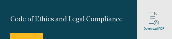 Code of Ethiscs and Legal Compliance