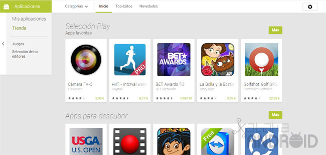 Google Play Store Aplicaciones