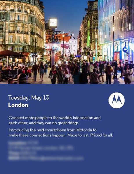 Motorola evento 13 mayo
