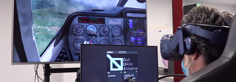 Indra desarrolla un sistema de simulación basado en realidad virtual que reduce a la mitad el tiempo para formar pilotos