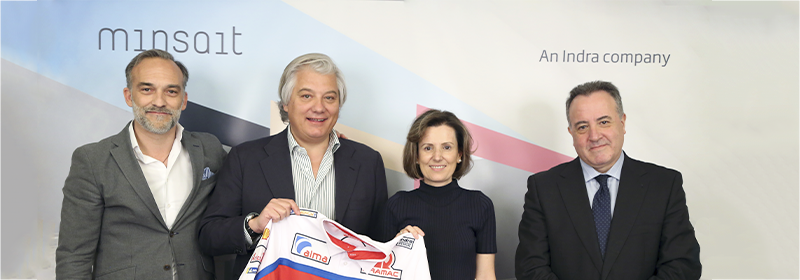 Minsait, sponsor of the MotoGP Alma Pramac racing team