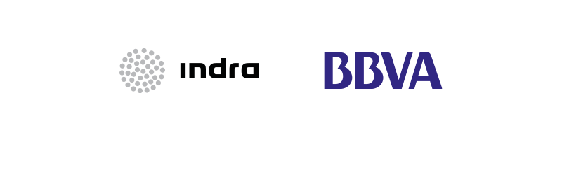 Logo Indra y BBVA