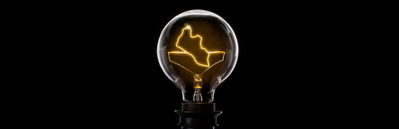 light bulb with Liberia silhouette