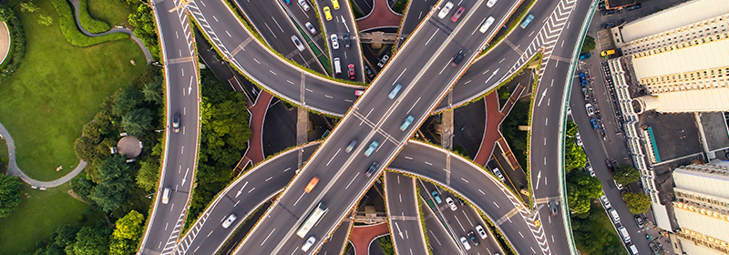 Road with cars