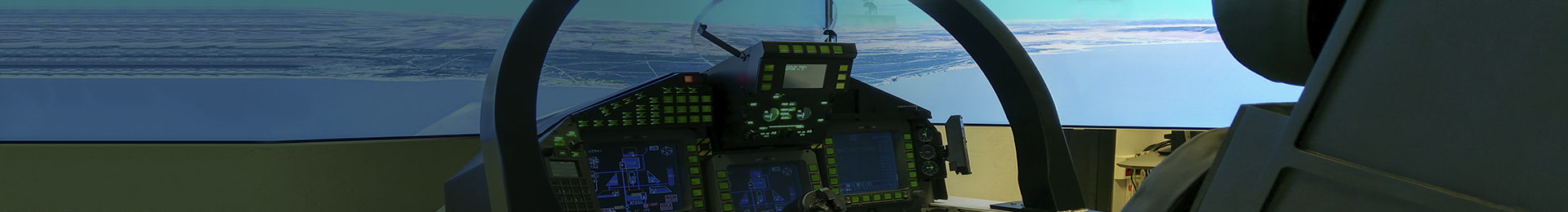 Simuladores de vuelo para aviones militares Indra Defence & Security