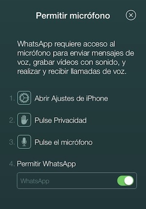 micrófono whatsapp